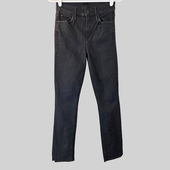Mother Skinny Ankle Jeans Size 25 Black Denim High Rise Stretchy Casual Classic - Picture 2 of 14